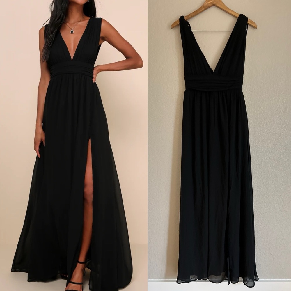 HUGE DISCOUNT NWOT Heavenly Hues Black Maxi Dress